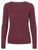 Vero Moda Feinstrick Pullover Struktur Rundhals Longsleeve VMCARE in Braun-2