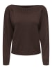 ONLY Strickpullover in Coffee Bean