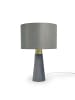 relaxdays Tischlampe in Grau - (H)47 x Ø 40 cm