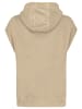 Eight2Nine Ärmelloser Hoodie mit Kängurutasche und Kapuze in Beige-2