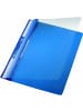 Leitz Einhängehefter A4 2 kurze Beschriftungsfenster PVC blau