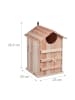 relaxdays Eulen Nistkasten in Natur - (B)25 x (H)38,5 x (T)28 cm