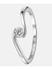 Diamant L'éternel Ring aus 375 Weißgold mit 0.15 Karat Diamant