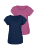 Vivance T-Shirt in pink, navy