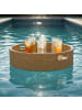 relaxdays Schwimmendes Tablett in Natur - (H)20 x Ø80 cm