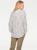Heine Streifenbluse in grau-ecru