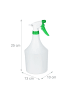 relaxdays 6x Sprühflasche in Weiß-Grün