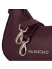 Valentino Zero Schultertasche Leder 22 cm in prugna