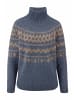 Hessnatur Hessnatur Rollkragenpullover Relaxed aus Alpaka und Bio-Baumwolle in graphitblau