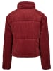 Urban Classics Urban Classics Damen Ladies Corduroy Puffer Jacket in burgundy