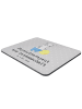 Mr. & Mrs. Panda Mouse Pad Physiotherapeut Leidenschaft mit Spruch in Grau Pastell