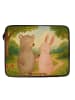 Mr. & Mrs. Panda Laptoptasche Bär und Hase Umarmen Design ohne S... in Weiß