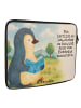 Mr. & Mrs. Panda Laptophülle Pinguin Buch Design mit Spruch in Weiß