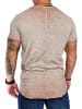 Amaci&Sons Oversize T-Shirt mit Rundhalsausschnitt TIJUANA in Beige