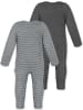 Normani Outdoor Sports 2er Pack Baby Merino Strampler Waverly in Grau/Anthrazit