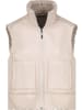 monari Wendeweste aus Kunstleder und Kunstfell in Lattemacchiato