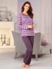 WITT WEIDEN Schlafanzüge in rosé-geringelt + lila-geringelt