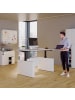 VCM  Schreibtisch höhenverstellbar Salia 140x80 in Weiß / Weiß