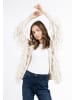IZIA Damen Strickjacke in WOLLWEISS
