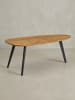 KADIMA DESIGN Couchtisch Akazie Massivholz 110 x 45 x 60 cm Wohnzimmertisch