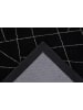Kayoom Hochflor Teppich Bijou 125 in schwarz - silber - rechteckig