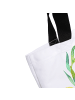 Mr. & Mrs. Panda Shopper Tasche Hund Blumen mit Spruch in Weiß
