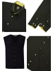 Rusty Neal Hemd mit Weste 2er Set in Schwarz / Gelb