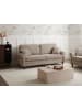 Beliani 3-Sitzer Sofa GINNERUP in Beige/Braun - (W) 195 x (H) 84 x (L) 76 cm