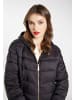 faina Damen Kurzmantel in Schwarz