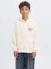 JACK & JONES Junior Kapuzenpullover in Antique White