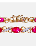Diamant L'éternel Armband aus 375 Gelbgold mit Diamant mit Rubin
