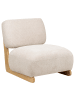 Beliani Sessel KOKKOLA in Beige/Braun - (W) 66 x (H) 71 x (L) 79 cm