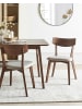 Beliani 2er-Set Esszimmerstuhl HOPE in Braun/Beige