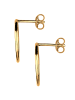 Elli Ohrringe 925 Sterling Silber Geo, Kreis in Gold