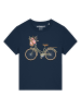 wat? Apparel T-Shirt Damenfahrrad in Dunkelblau