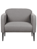 Beliani Sessel STOUBY in Grau/Schwarz - (W) 83 x (H) 77 x (L) 74 cm