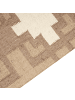 Beliani Geflochtener Teppich KONURTAY in Beige - (W) 160 x (L) 230 cm
