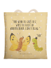 Mr. & Mrs. Panda Beutel Tasche Raupe Schmetterling mit Spruch in Gelb Pastell
