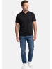 Ragman Poloshirt Basic in Schwarz / dunkelblau
