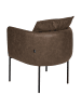 Beliani Sessel MALMOS in Braun/Schwarz - (W) 62 x (H) 68 x (L) 62 cm