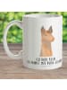 Mr. & Mrs. Panda Kaffeetasse Lamakopf Genervt mit Spruch in Weiß