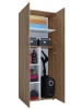 VCM  Holz Besenschrank Staubsauger Putzschrank Lona in Sonoma-Eiche (Sägerau)