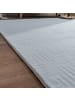 KADIMA DESIGN Teppich Kurzflor waschbar Unifarben Wohnzimmer in Grau