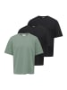 ONLY & SONS T-Shirt Caspian in Schwarz / grün