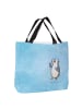 Mr. & Mrs. Panda Shopper Tasche Pinguin Duschen ohne Spruch in Eisblau