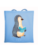 Mr. & Mrs. Panda Tasche Pinguin Buch ohne Spruch in Sky Blue