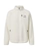CASH-MERE.CH Retro-Fleece-Jacke aus recyceltem Polyester in Off White