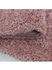 KADIMA DESIGN Teppich Hochflor Shaggy Waschbar Einfarbig SPREE Strapazierfähig in Rosa
