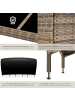 tectake Rattan Gartenlounge für 6 Personen, inklusive Schutzhülle