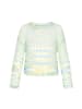 IZIA Women Sweater in aqua multicolor